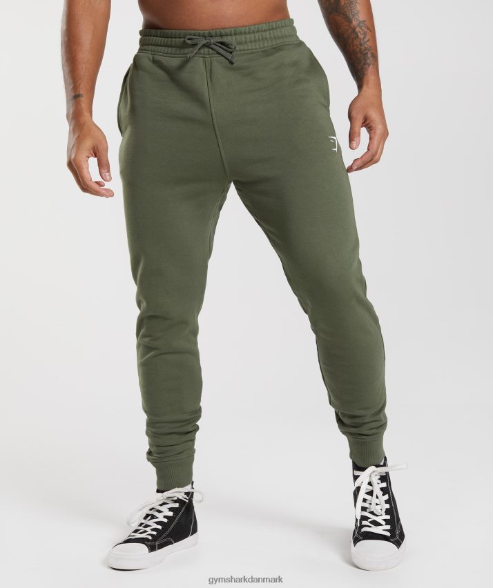 Mænd Gymshark crest joggere N4ZDDN1060 kerne oliven
