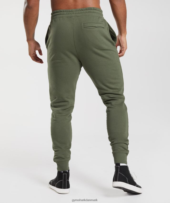 Mænd Gymshark crest joggere N4ZDDN1060 kerne oliven