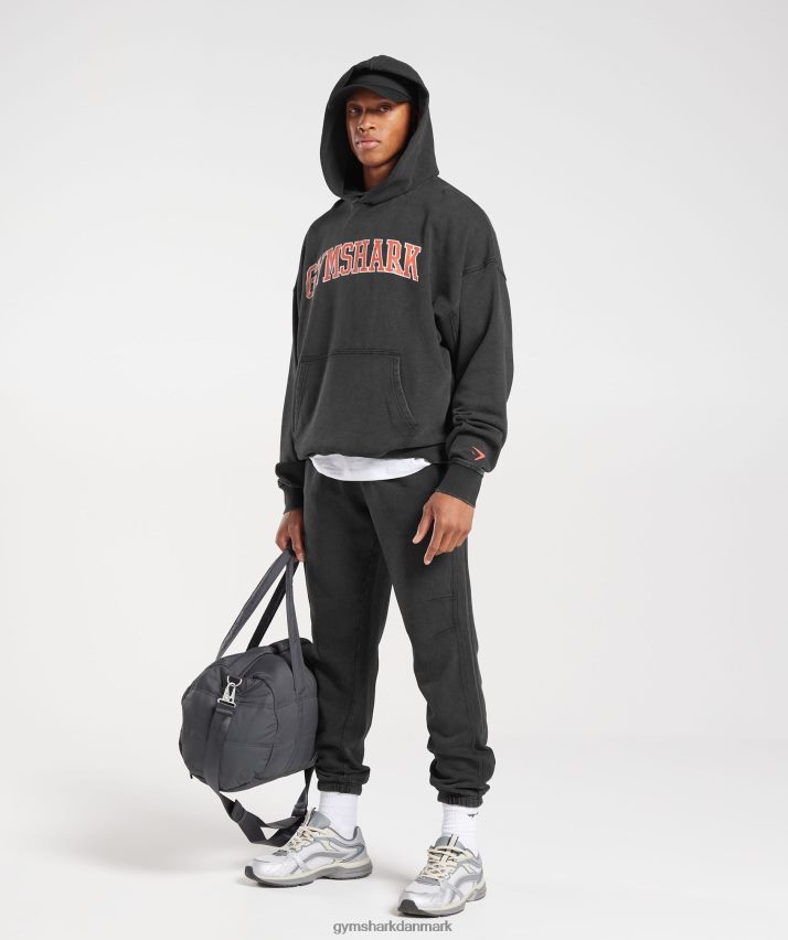 Mænd Gymshark kollegiale joggere N4ZDDN1061 sort/syre vask