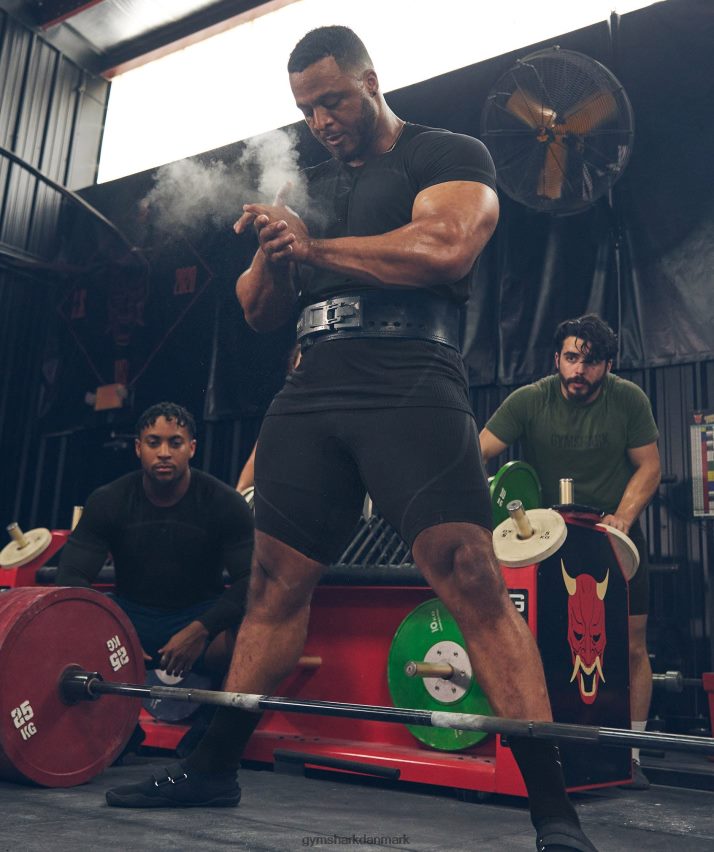 Mænd Gymshark 315 sømløse 1/2 shorts N4ZDDN538 sort/koksgrå