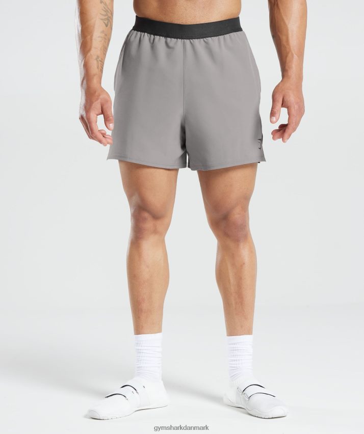 Mænd Gymshark 315 vævede shorts N4ZDDN544 marmor grå