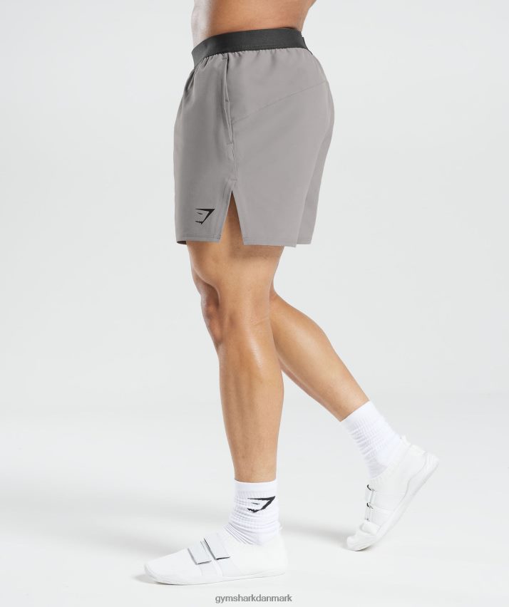 Mænd Gymshark 315 vævede shorts N4ZDDN544 marmor grå