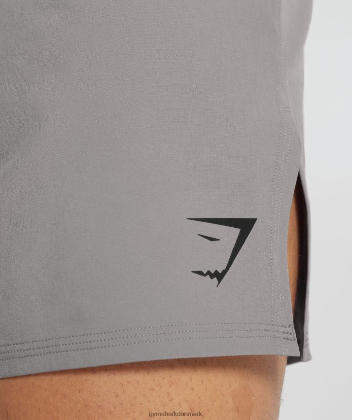 Mænd Gymshark 315 vævede shorts N4ZDDN544 marmor grå