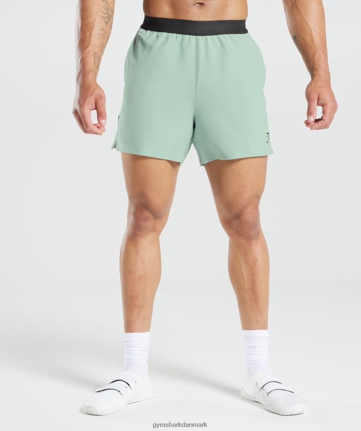 Mænd Gymshark 315 vævede shorts N4ZDDN545 frost krikand