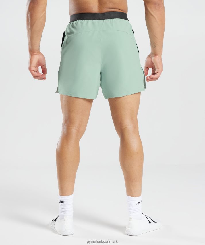 Mænd Gymshark 315 vævede shorts N4ZDDN545 frost krikand