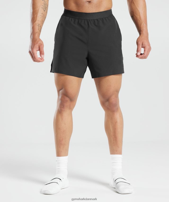 Mænd Gymshark 315 vævede shorts N4ZDDN547 sort