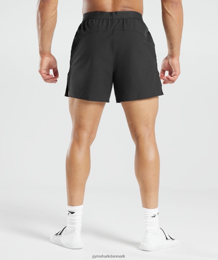 Mænd Gymshark 315 vævede shorts N4ZDDN547 sort