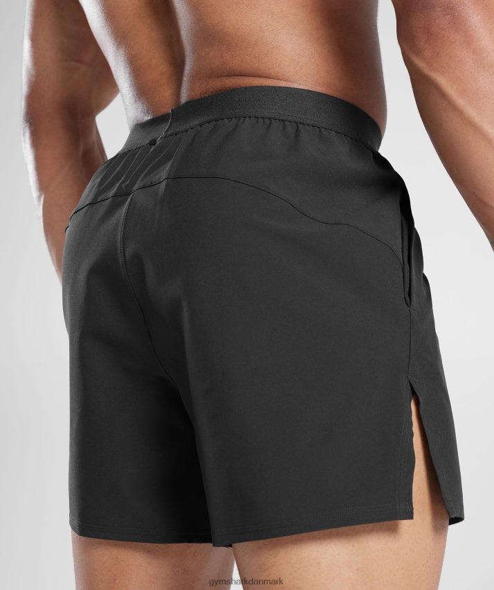 Mænd Gymshark 315 vævede shorts N4ZDDN547 sort