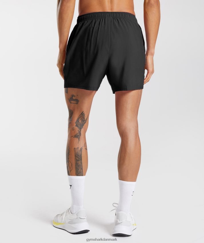 Mænd Gymshark ankomst 5 shorts N4ZDDN509 sort