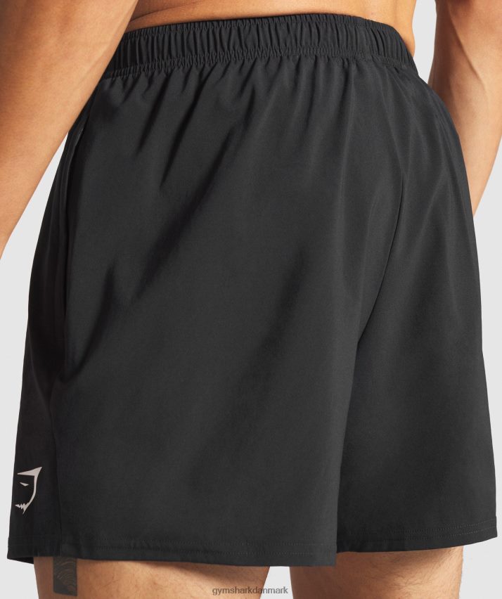 Mænd Gymshark ankomst 5 shorts N4ZDDN509 sort