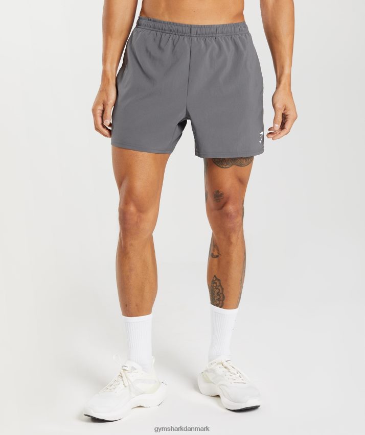 Mænd Gymshark ankomst 5 shorts N4ZDDN525 silhuet grå
