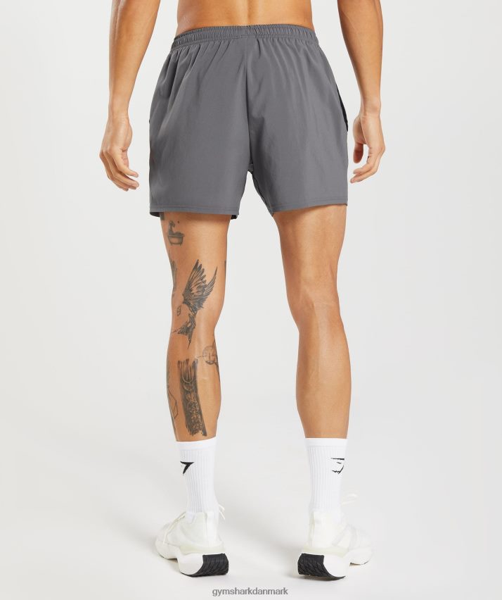 Mænd Gymshark ankomst 5 shorts N4ZDDN525 silhuet grå