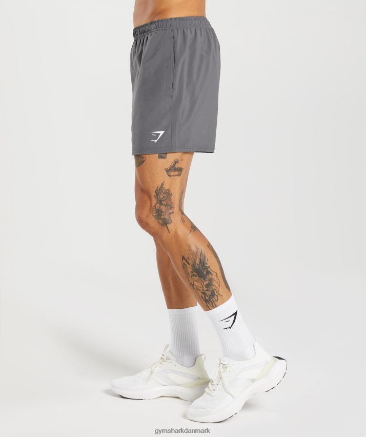 Mænd Gymshark ankomst 5 shorts N4ZDDN525 silhuet grå