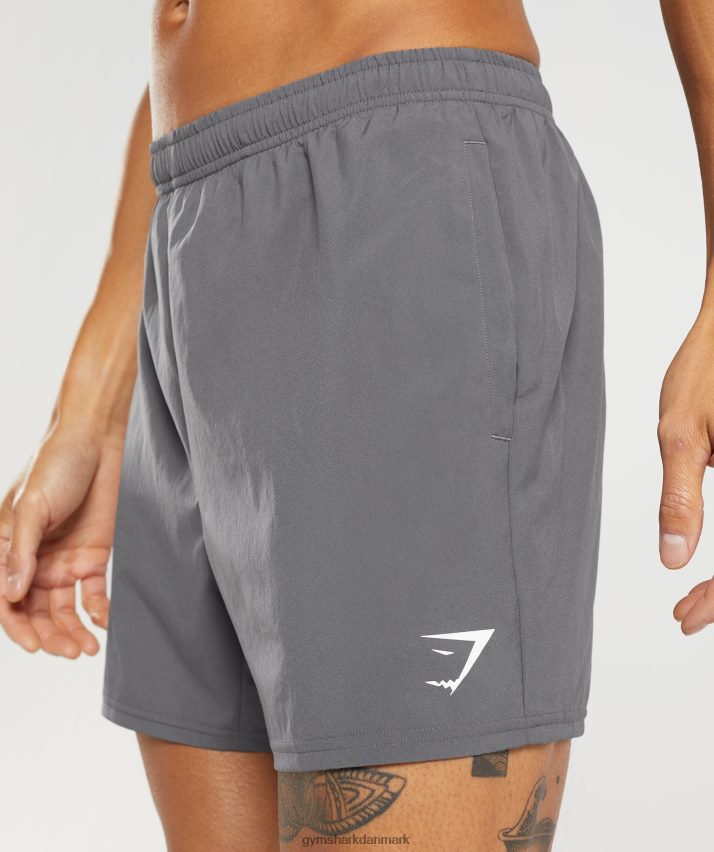 Mænd Gymshark ankomst 5 shorts N4ZDDN525 silhuet grå