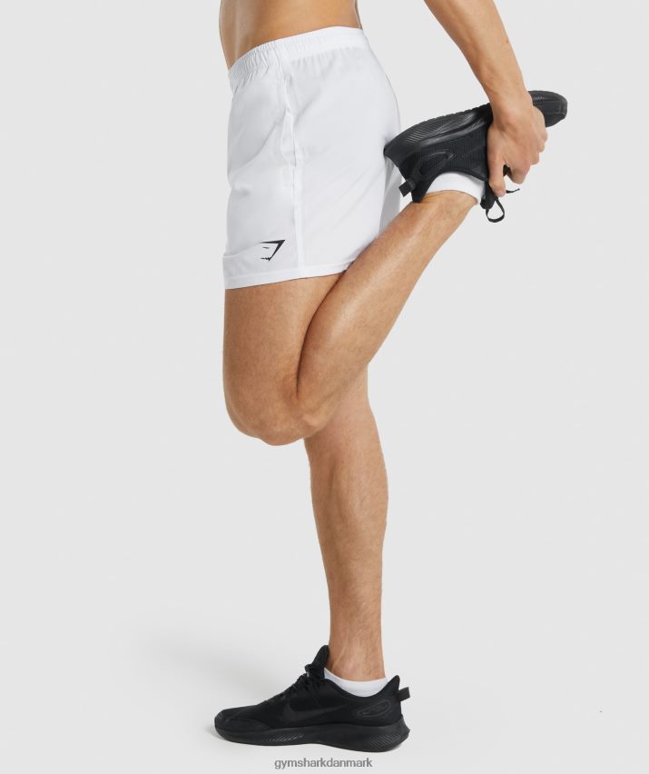 Mænd Gymshark ankomst 5 shorts N4ZDDN553 hvid