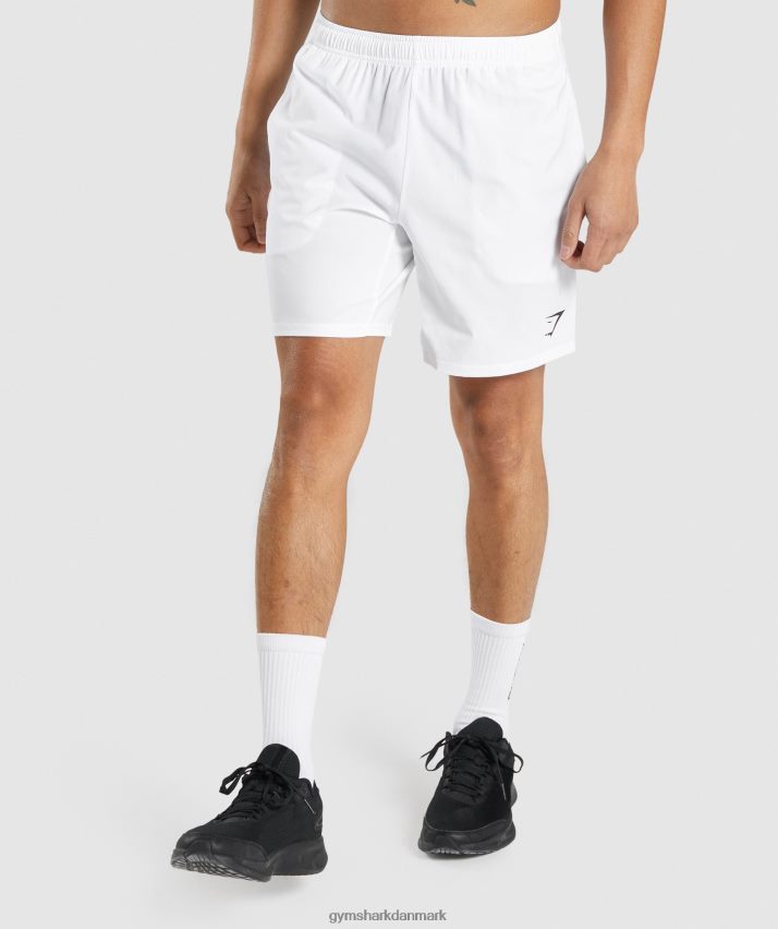 Mænd Gymshark ankomst 7 shorts N4ZDDN518 hvid