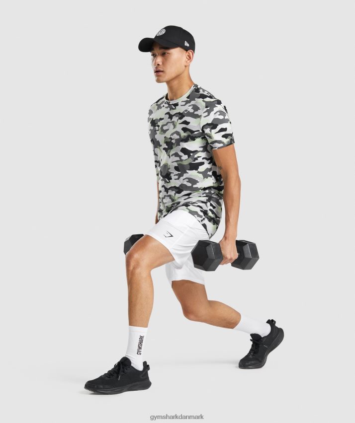 Mænd Gymshark ankomst 7 shorts N4ZDDN518 hvid