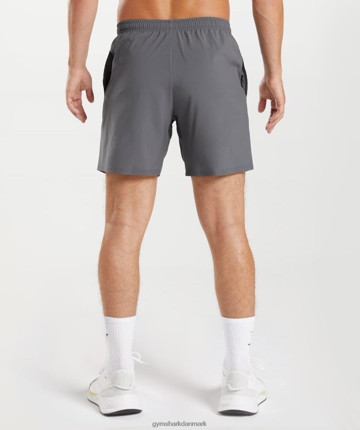 Mænd Gymshark ankomst 7 shorts N4ZDDN521 silhuet grå