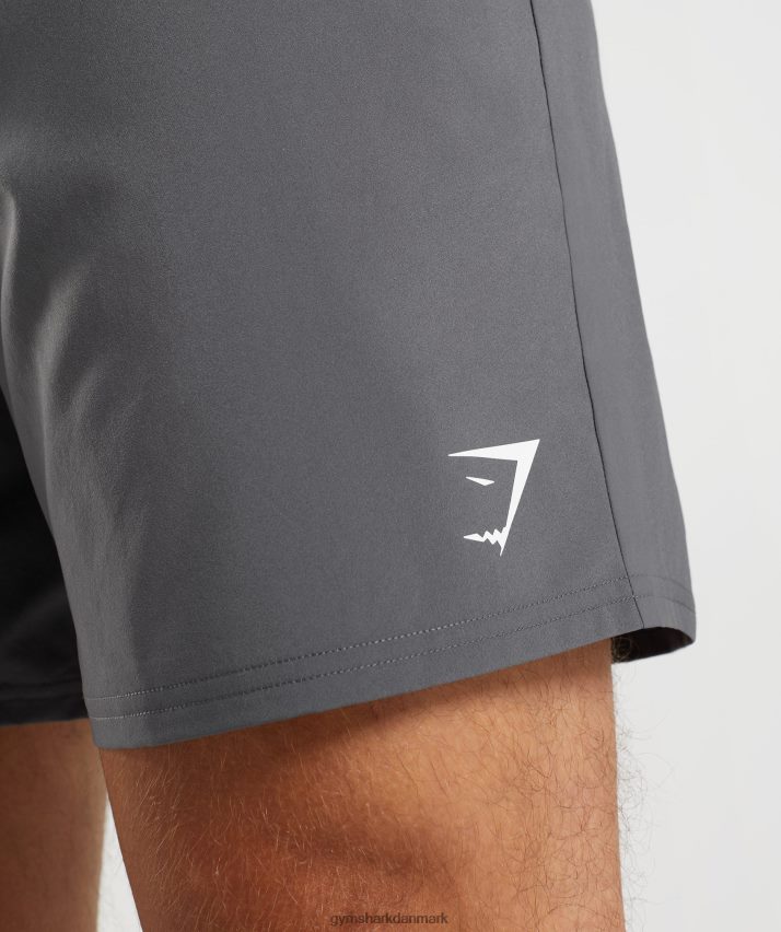 Mænd Gymshark ankomst 7 shorts N4ZDDN521 silhuet grå