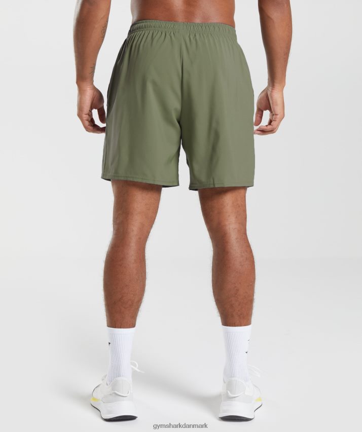 Mænd Gymshark ankomst shorts N4ZDDN530 kerne oliven