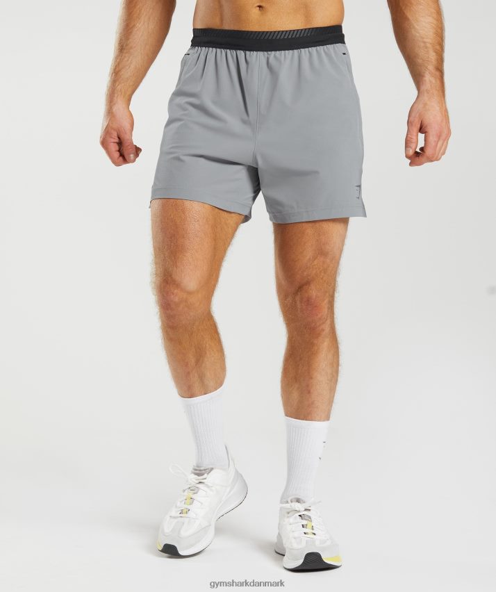 Mænd Gymshark apex 5 hybrid shorts N4ZDDN546 drift grå