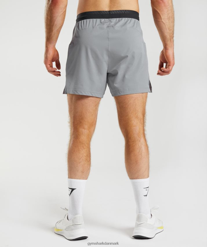 Mænd Gymshark apex 5 hybrid shorts N4ZDDN546 drift grå