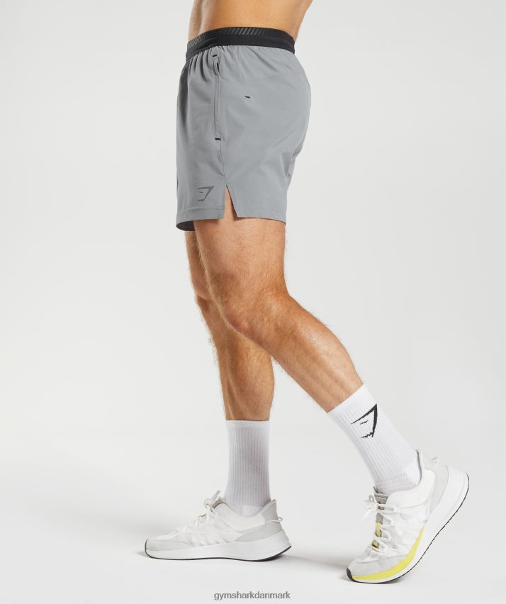 Mænd Gymshark apex 5 hybrid shorts N4ZDDN546 drift grå