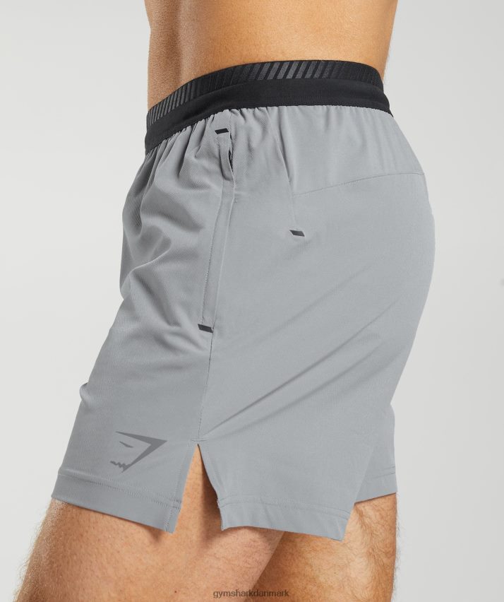 Mænd Gymshark apex 5 hybrid shorts N4ZDDN546 drift grå