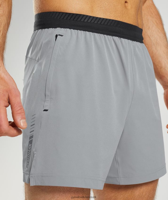 Mænd Gymshark apex 5 hybrid shorts N4ZDDN546 drift grå