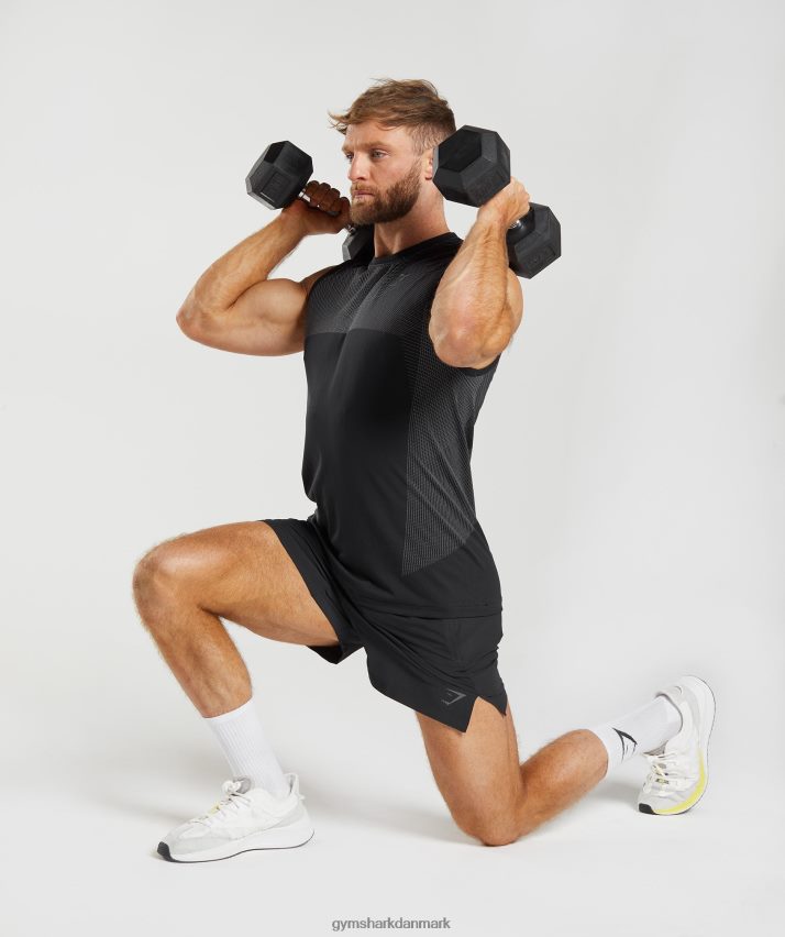 Mænd Gymshark apex 5 hybrid shorts N4ZDDN548 sort