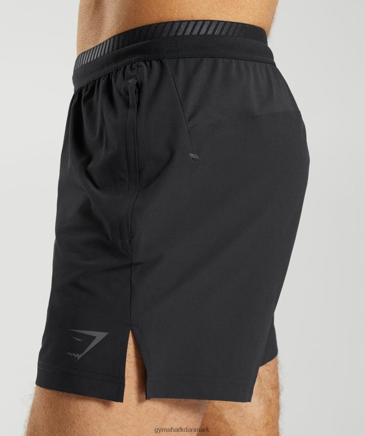 Mænd Gymshark apex 5 hybrid shorts N4ZDDN548 sort