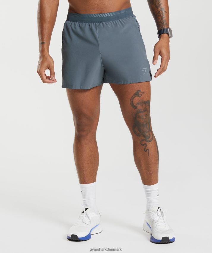 Mænd Gymshark apex run 4 shorts N4ZDDN542 aften blå