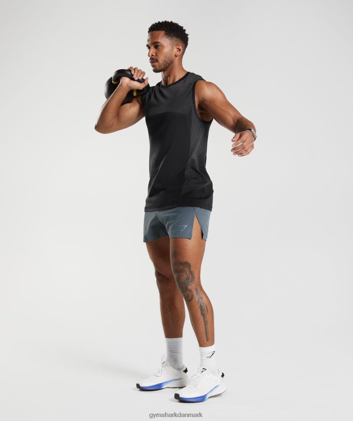 Mænd Gymshark apex run 4 shorts N4ZDDN542 aften blå