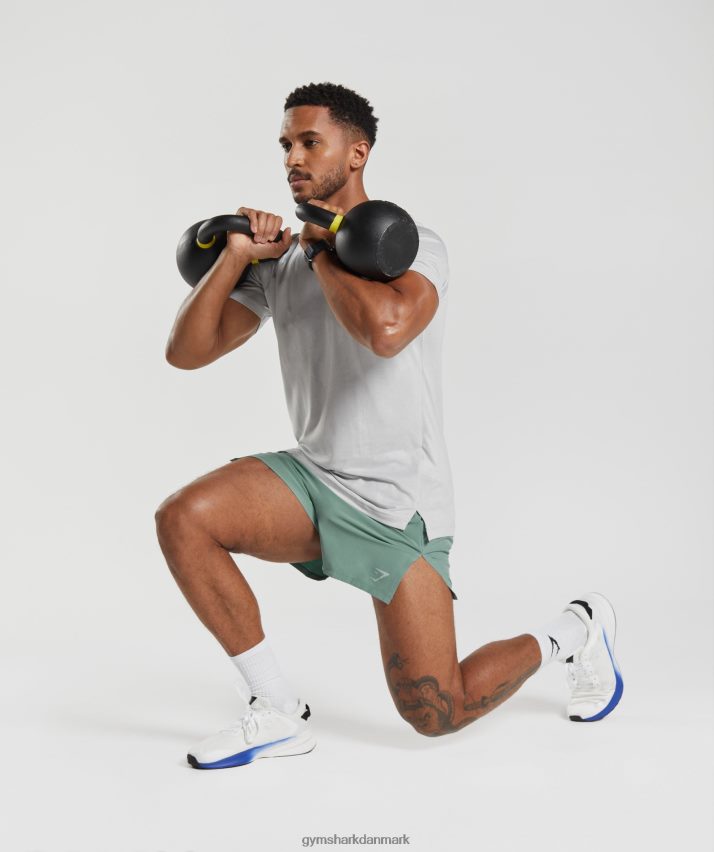 Mænd Gymshark apex run 4 shorts N4ZDDN543 blæk blågrøn
