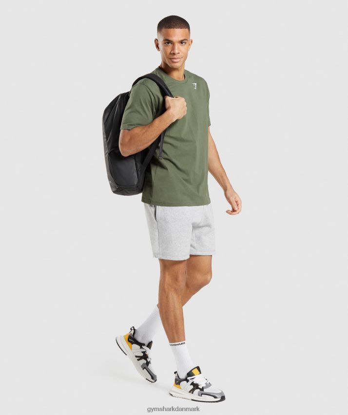Mænd Gymshark crest shorts N4ZDDN568 lysegrå mergel