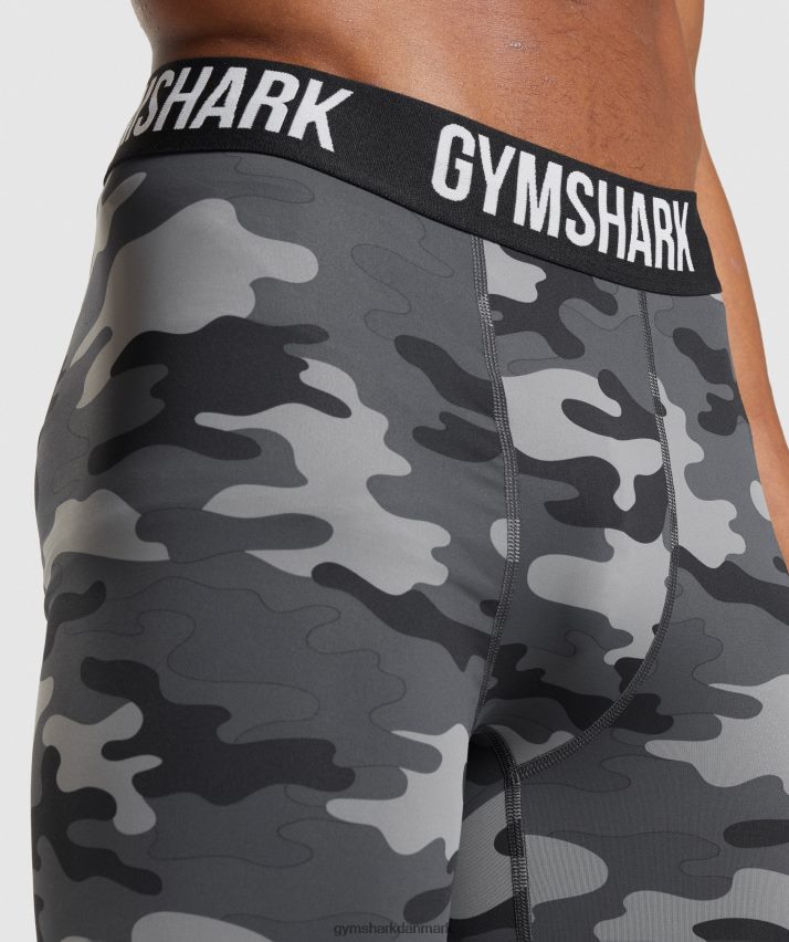 Mænd Gymshark element baselayer shorts N4ZDDN560 gråt print