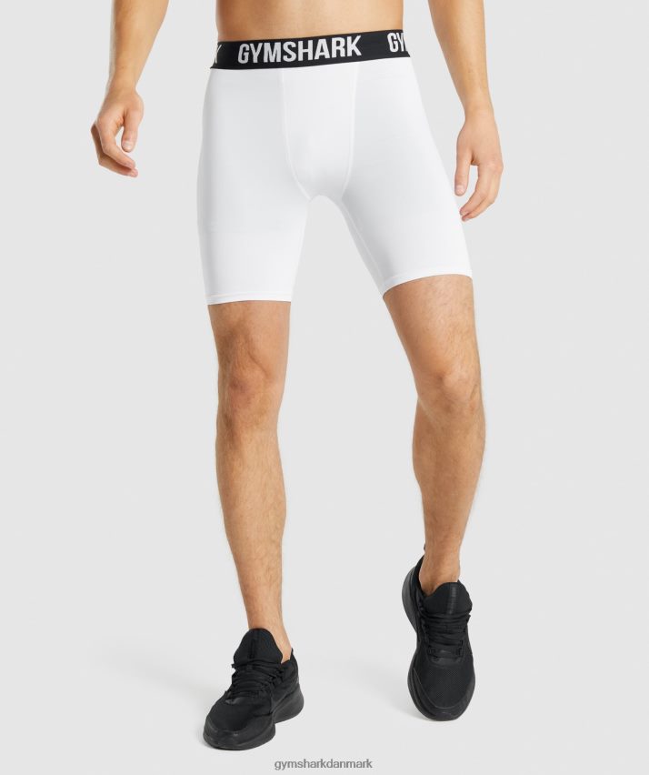 Mænd Gymshark element baselayer shorts N4ZDDN567 hvid