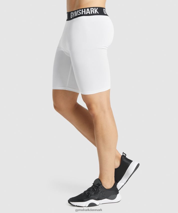 Mænd Gymshark element baselayer shorts N4ZDDN567 hvid
