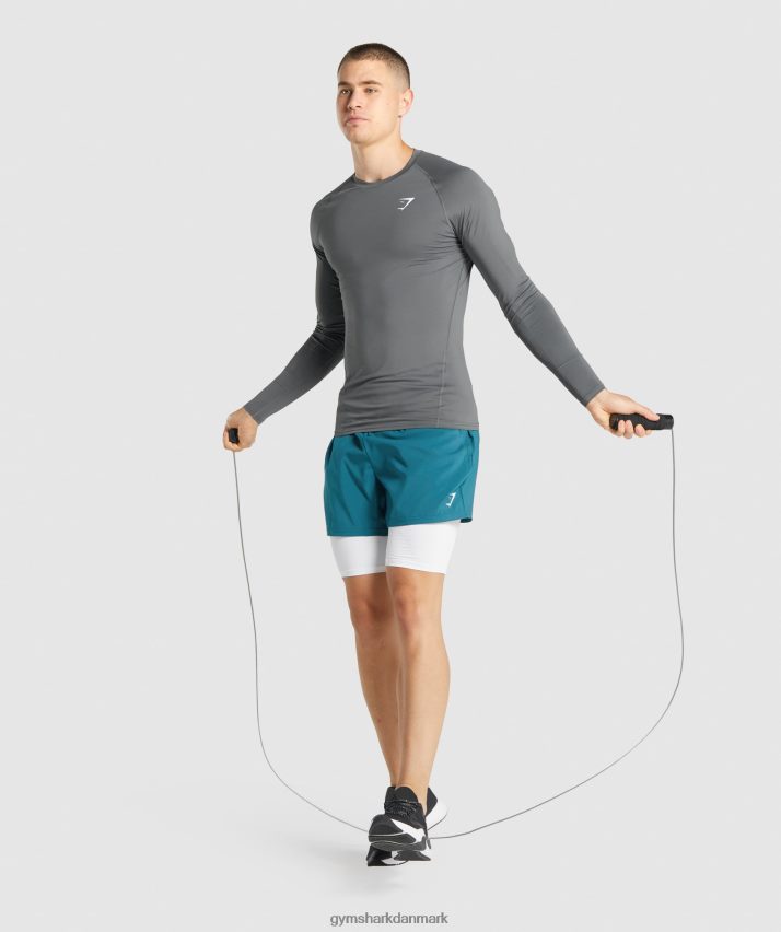 Mænd Gymshark element baselayer shorts N4ZDDN567 hvid