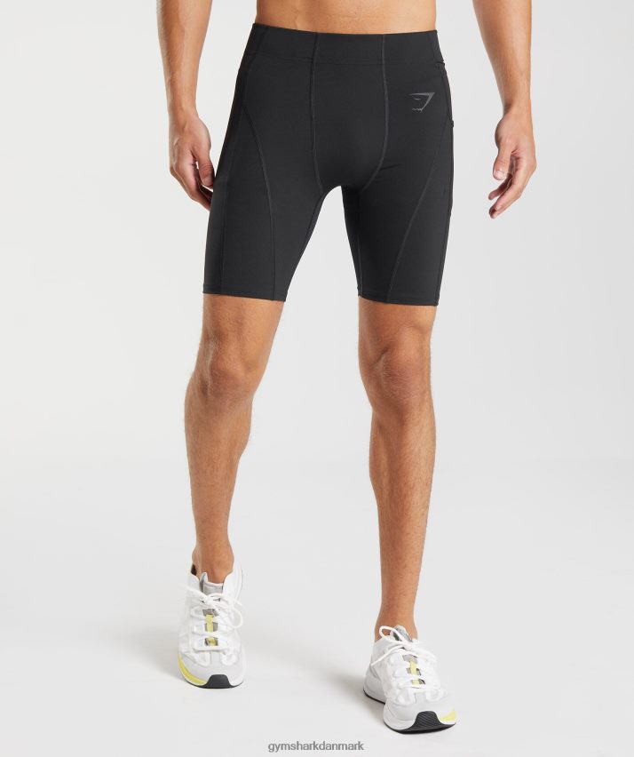 Mænd Gymshark kontrol baselayer shorts N4ZDDN561 sort