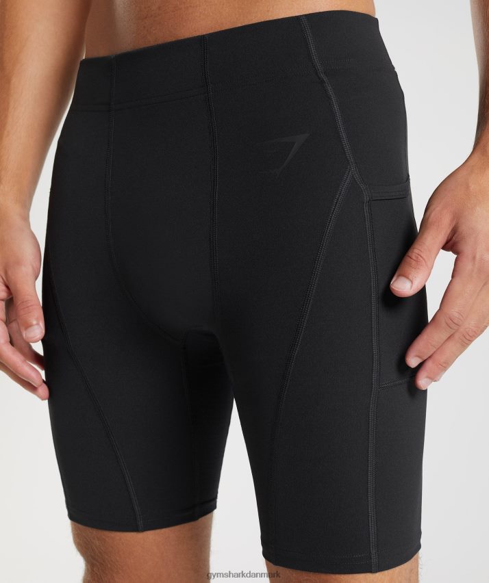 Mænd Gymshark kontrol baselayer shorts N4ZDDN561 sort