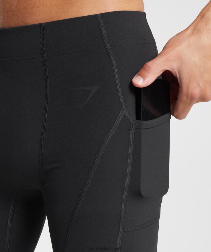 Mænd Gymshark kontrol baselayer shorts N4ZDDN561 sort