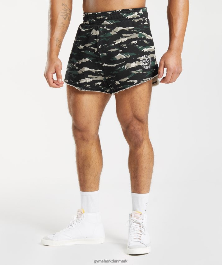 Mænd Gymshark legacy shorts N4ZDDN557 obsidian grøn
