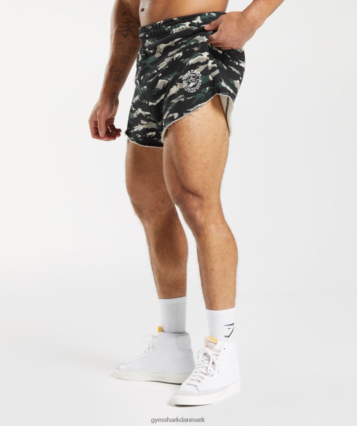 Mænd Gymshark legacy shorts N4ZDDN557 obsidian grøn