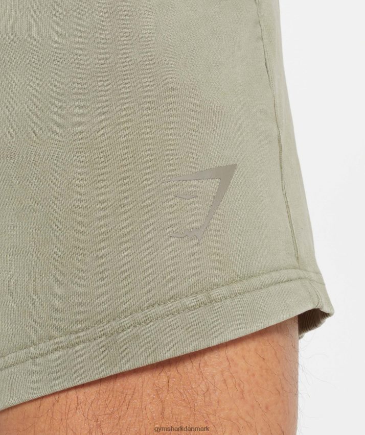Mænd Gymshark power washed 5 shorts N4ZDDN512 ecru brun