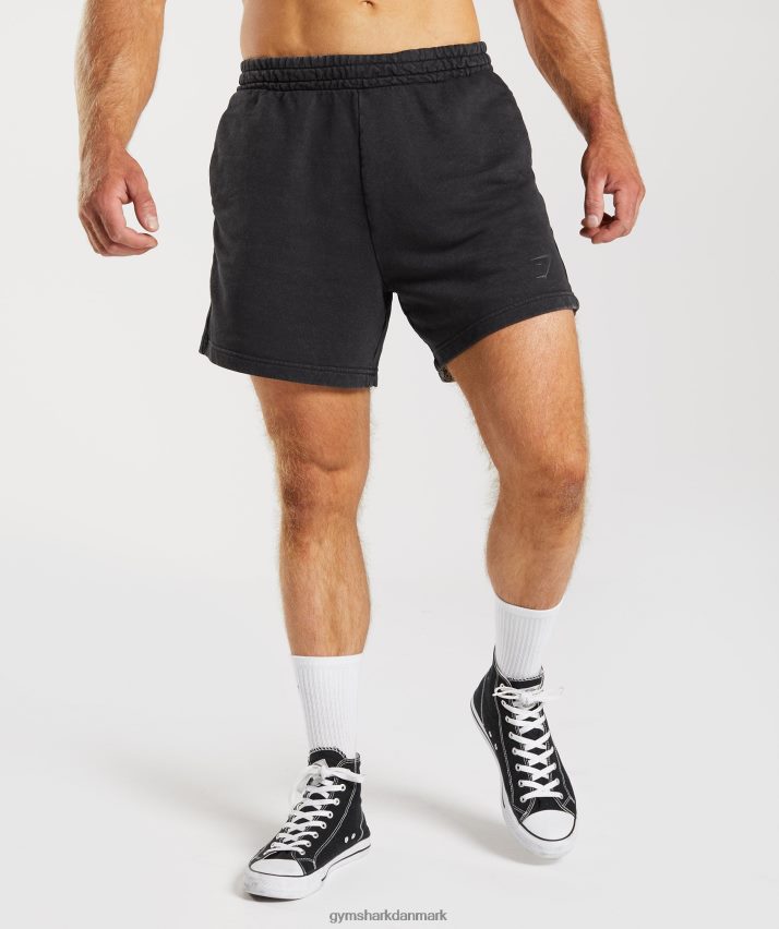 Mænd Gymshark power washed 5 shorts N4ZDDN524 sort