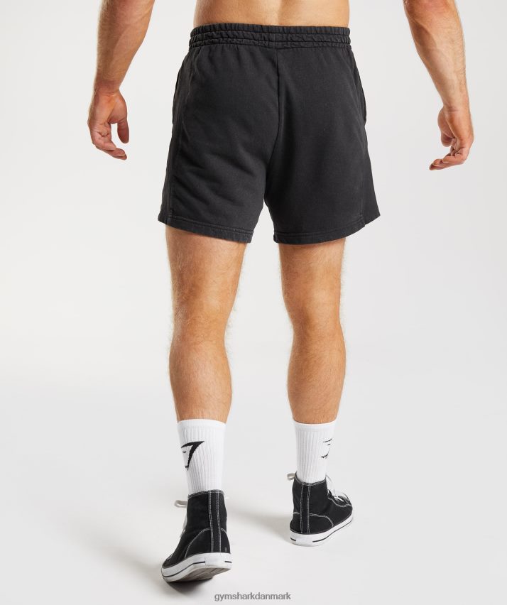 Mænd Gymshark power washed 5 shorts N4ZDDN524 sort
