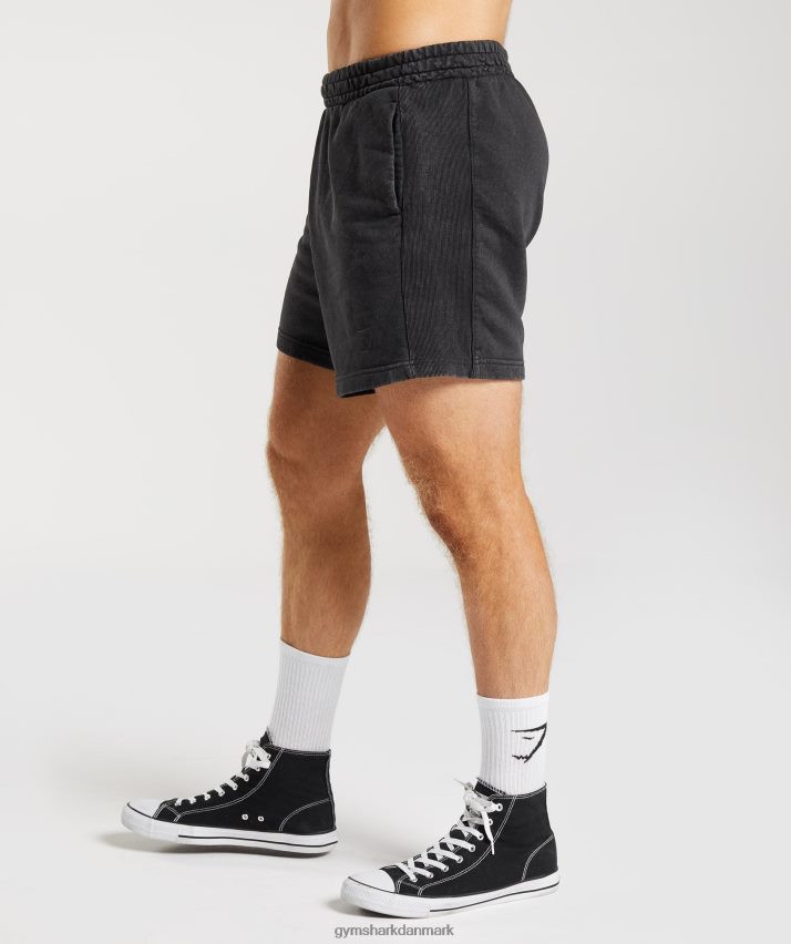 Mænd Gymshark power washed 5 shorts N4ZDDN524 sort