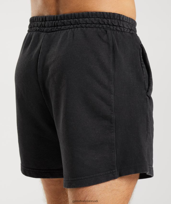 Mænd Gymshark power washed 5 shorts N4ZDDN524 sort