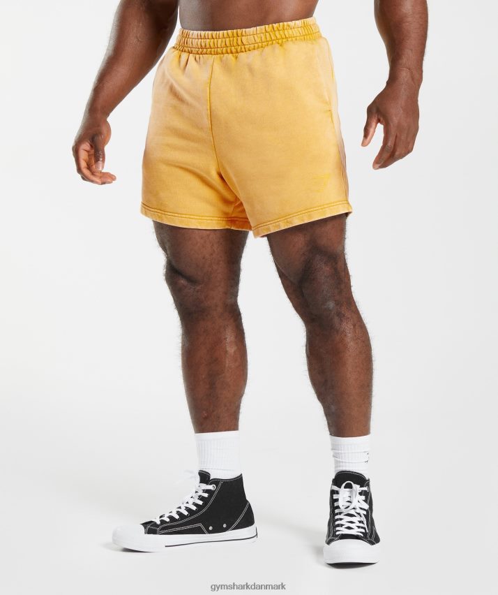 Mænd Gymshark power washed 5 shorts N4ZDDN562 solrig gul